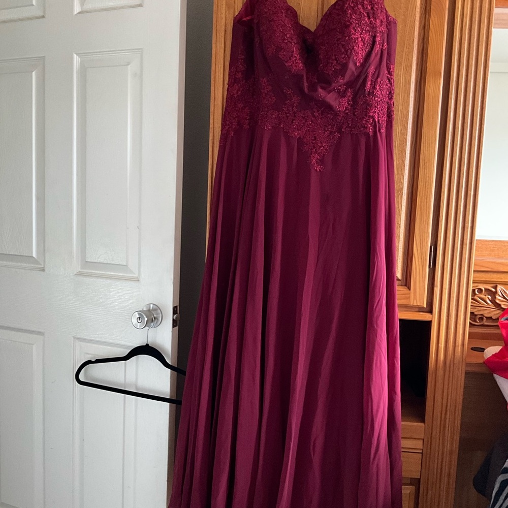 Cinderella Divine Deep Red Dress